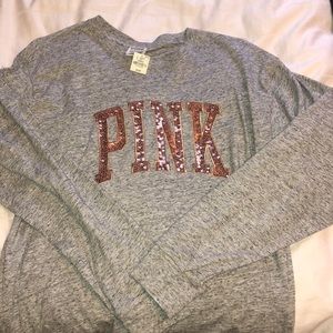 PINK long sleeve with sequins